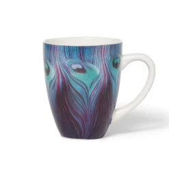 Louis C. Tiffany Peacock Feather Covered Mug with Tea Infuser*The Met Store New