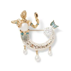 Mermaid Baroque Pearl Brooch*The Met Store Outlet