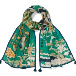Ming Birds and Flowering Branches Oversize Oblong Scarf*The Met Store Best Sale