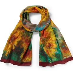 Monet Sunflowers Oblong Silk Scarf*The Met Store Sale