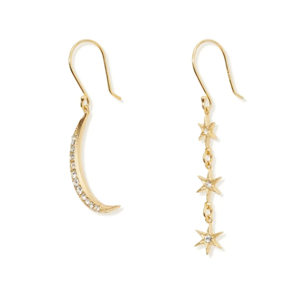 Moon and Stars Drop Earrings*The Met Store Clearance