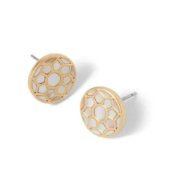 Mother-of-Pearl Mosaic Stud Earrings*The Met Store Clearance