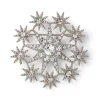 Ottoman Star Antiqued Silver Brooch*The Met Store Discount