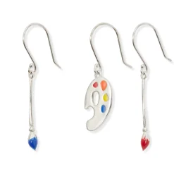 Paintbrush and Palette Drop Earrings*The Met Store Outlet