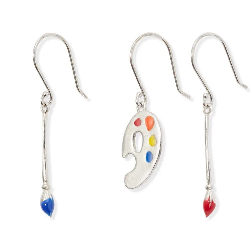 Paintbrush and Palette Drop Earrings*The Met Store Outlet
