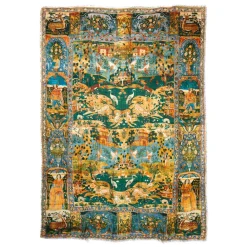 Persian Pictorial Textile Oversize Oblong Scarf*The Met Store Flash Sale