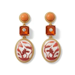 Qing Bottle Lotus Pond Drop Earrings*The Met Store Sale