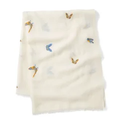 Qing Embroidered Butterflies Oblong Scarf*The Met Store Clearance