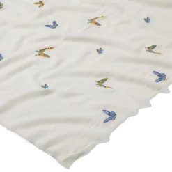 Qing Embroidered Butterflies Oblong Scarf*The Met Store Clearance