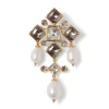 Royal Tudor Pearl Chandelier Brooch*The Met Store Cheap
