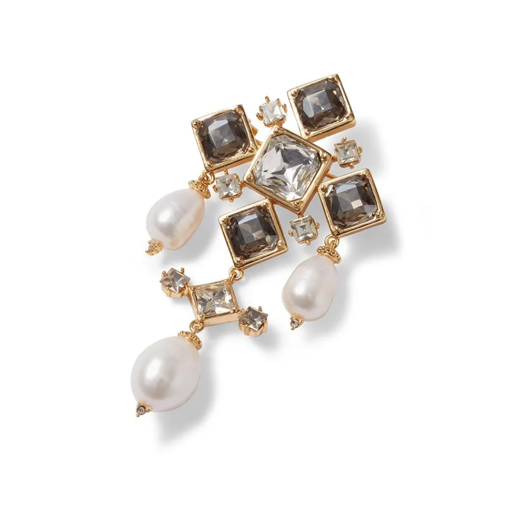 Royal Tudor Pearl Chandelier Brooch*The Met Store Cheap