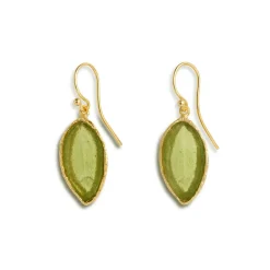 Sage Leaf Drop Earrings*The Met Store Best