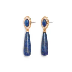 Spanish Baldric Lapis Elongated Drop Earrings*The Met Store Shop