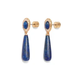 Spanish Baldric Lapis Elongated Drop Earrings*The Met Store Shop