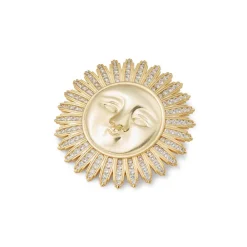 Spanish Day and Night Sun Brooch*The Met Store Discount