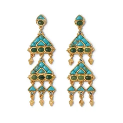 Tibetan Mandala Fringe Drop Earrings*The Met Store Best