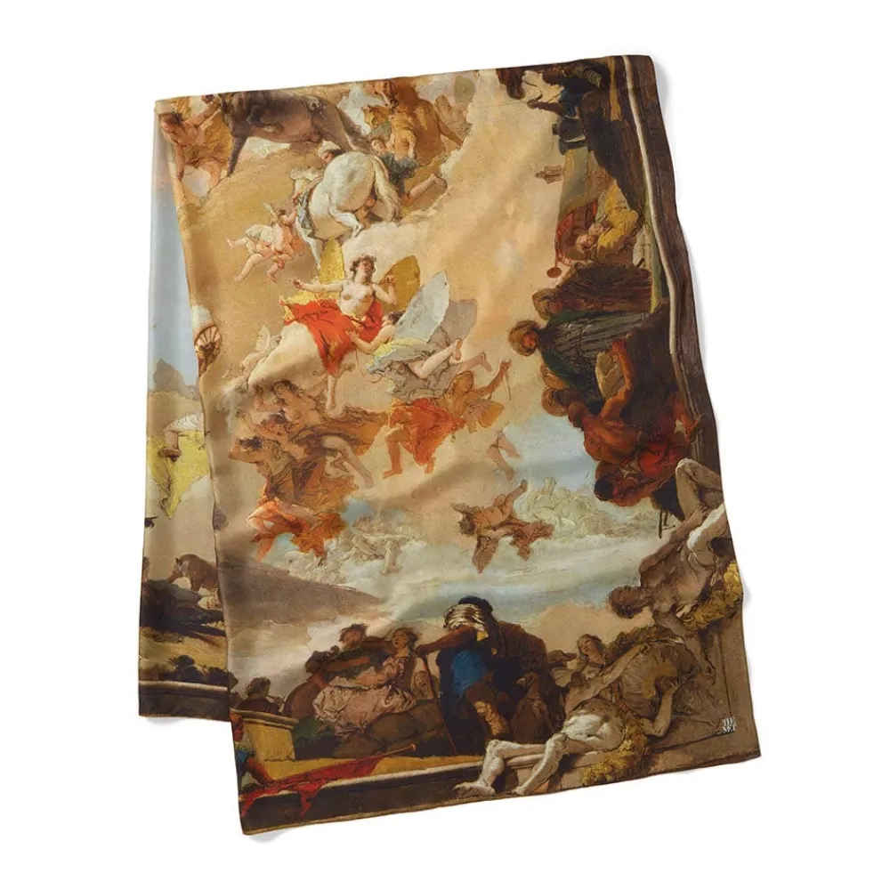 Tiepolo Allegory of the Planets and Continents Oversize Unisex Oblong Silk Scarf*The Met Store Fashion