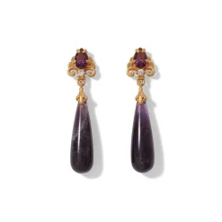 Turkish Amethyst Drop Earrings*The Met Store Best