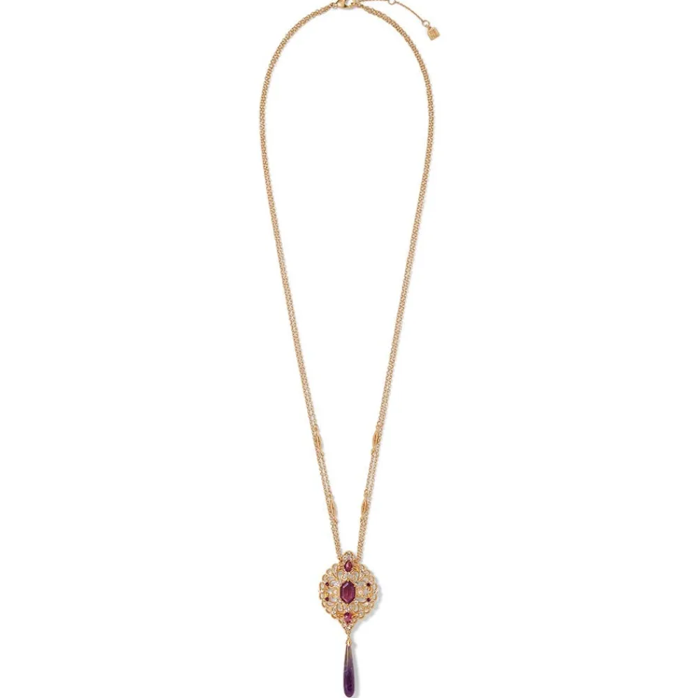 Turkish Amethyst Long Pendant Necklace*The Met Store Cheap