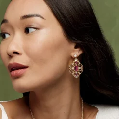 Turkish Amethyst Statement Earrings*The Met Store Fashion