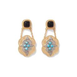 Turkmen Chain Drop Earrings*The Met Store New