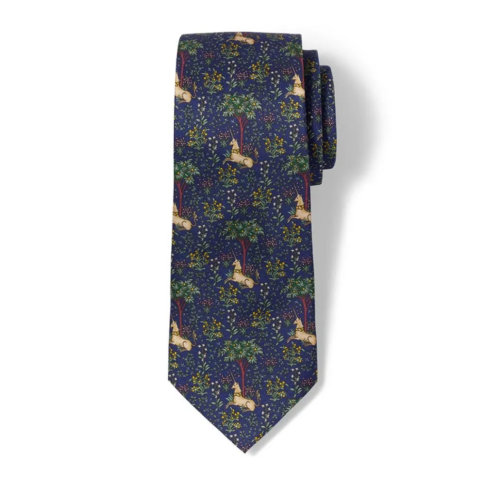 Unicorn in a Garden Silk Necktie*The Met Store Fashion