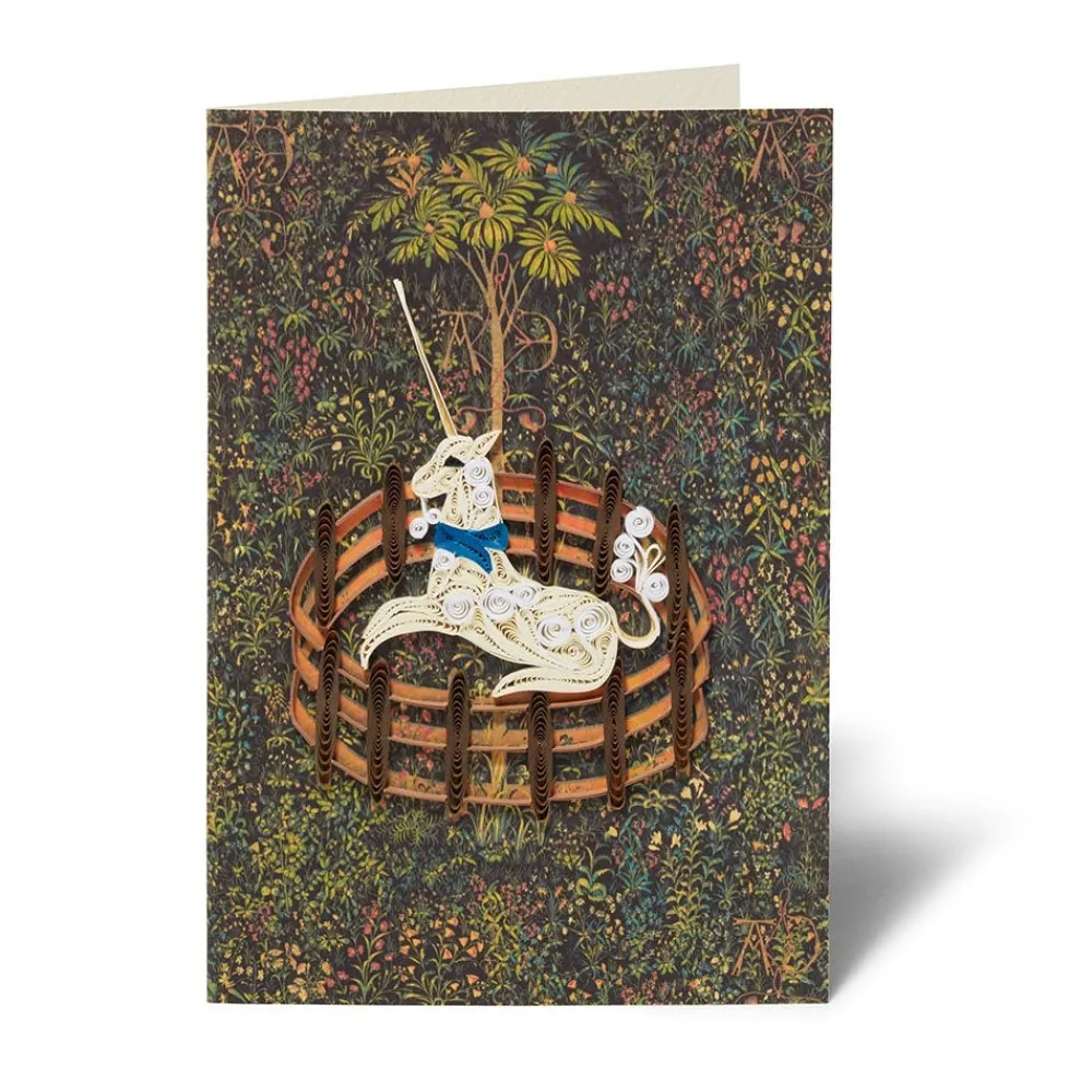 Unicorn Quilled Card*The Met Store Fashion