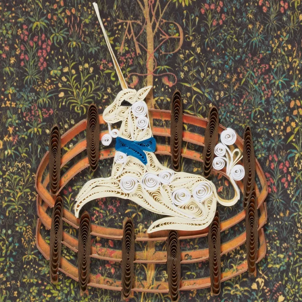 Unicorn Quilled Card*The Met Store Fashion