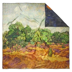 Van Gogh Stylized Nature Double-Sided Square Silk Scarf*The Met Store New
