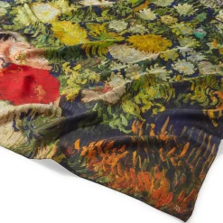 Van Gogh Stylized Nature Double-Sided Square Silk Scarf*The Met Store New