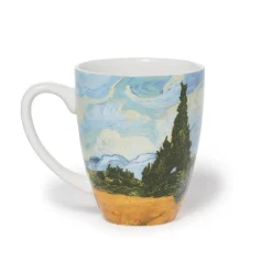 Van Gogh Wheat Field with Cypresses Covered Mug with Tea Infuser*The Met Store Outlet