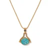 Wedjat Eye Scarab Spinning Pendant Necklace*The Met Store Best