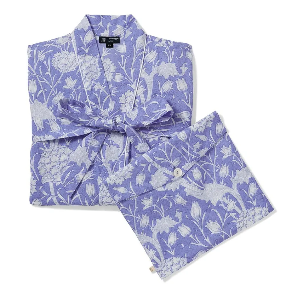 William Morris Wild Tulip Women's Cotton Robe*The Met Store Discount