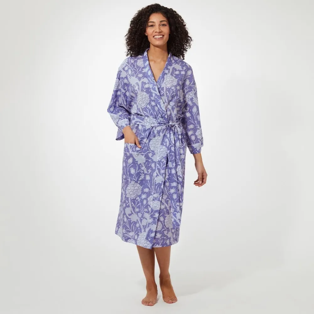 William Morris Wild Tulip Women's Cotton Robe*The Met Store Discount