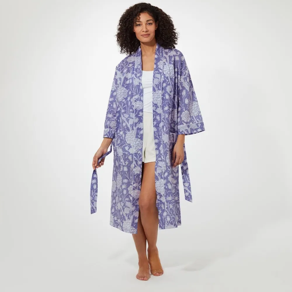 William Morris Wild Tulip Women's Cotton Robe*The Met Store Discount