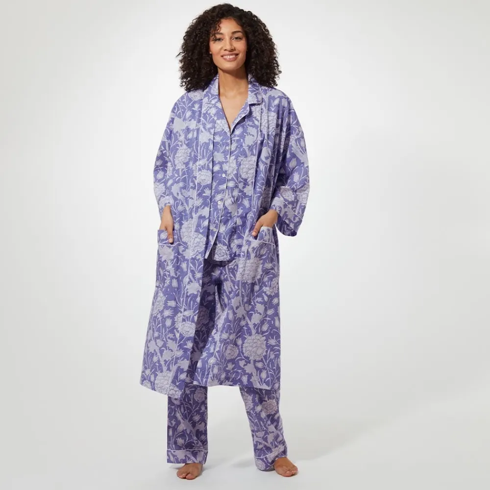 William Morris Wild Tulip Women's Cotton Robe*The Met Store Discount