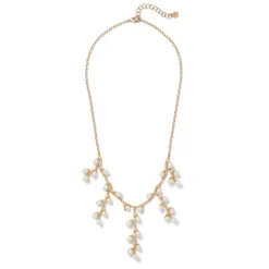 Willow Catkins Pearl Bib Necklace*The Met Store Hot