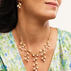 Willow Catkins Pearl Bib Necklace*The Met Store Hot